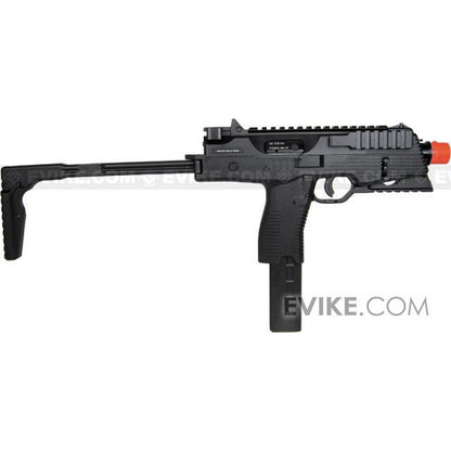 KWA KMP9 Gas Blowback Airsoft Submachine Gun (Color: Black w/ Rail / Low Power)