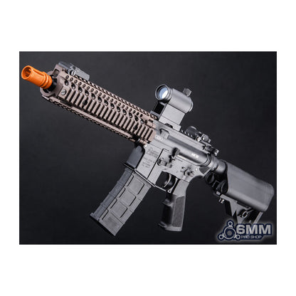 6mmProShop x Daniel Defense MK18 Gas Blowback Airsoft Rifle - Golden Eagle (Color: Two Tone / Black Furniture)