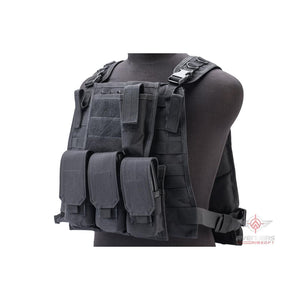 Avengers Tactical Spec. OPS MOLLE Plate Carrier / Load Bearing Vest (Color: Black)
