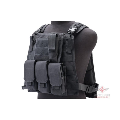 Avengers Tactical Spec. OPS MOLLE Plate Carrier / Load Bearing Vest (Color: Black)
