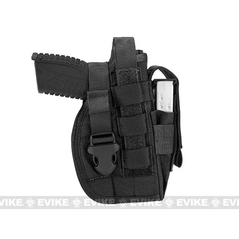 Avengers MOLLE Tactical Pistol Holster (Color: Black)