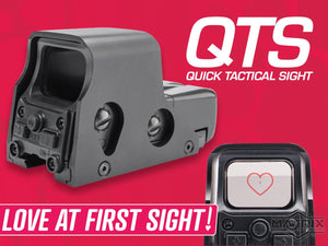 Matrix Compact CQB Tactical Red Dot Sight (Color: Black / QTS Heart-Reticle)
