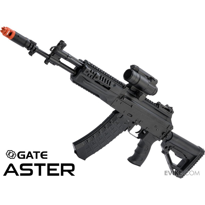 LCT AK LCK-12 Stamped Steel Airsoft AEG w/ Side-Folding Stock Tube (Model: Standard AEG w/ GATE Aster)