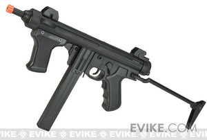 S&T Model 12 Full Metal Airsoft AEG Sub-Machine Gun with Folding Stock - Black