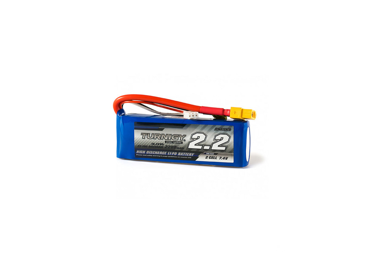 Turnigy 2200mAh 2S 25C Lipo Pack w/DEANS