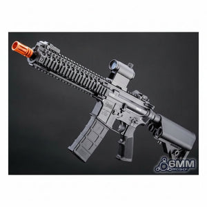 6mmProShop Daniel Defense Licensed MK18 Gas Blowback Airsoft Rifle by Golden Eagle (Color: Two Tone / Black Furniture)