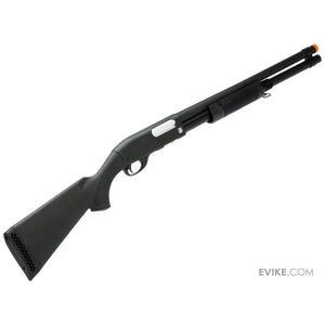 S&T M870 Type Full Metal Airsoft Training Shotgun (Version: Standard / Black / Polymer Stock)