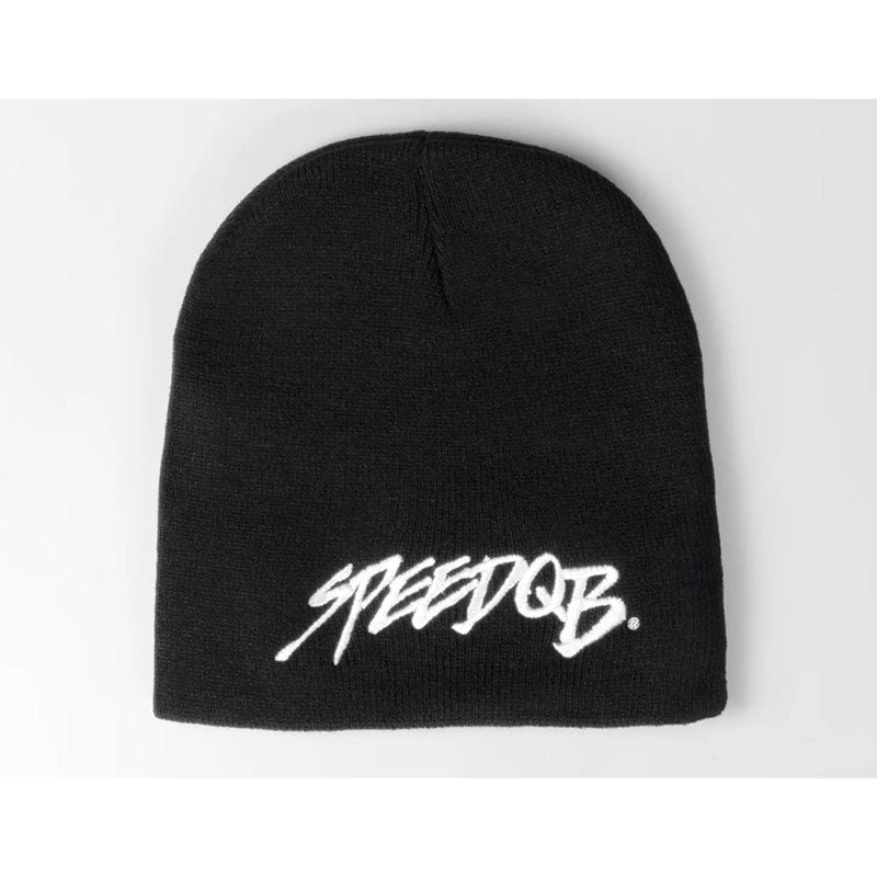SpeedQB Handstyle Skully Beanie (Color: Black)