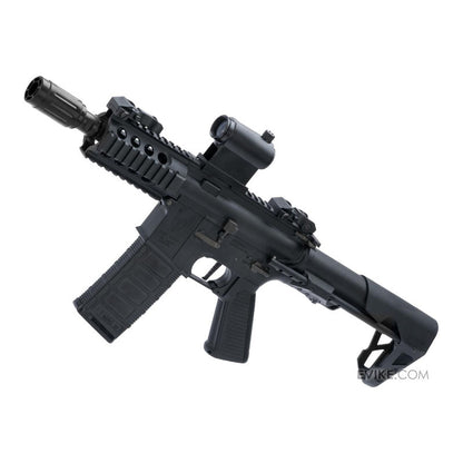 King Arms M4 PDW SBR Airsoft AEG Rifle (Color: Black / Shorty)