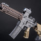 6mmProShop Daniel Defense Licensed MK18 Gas Blowback Airsoft Rifle by Golden Eagle (Color: Two Tone / Black Furniture)