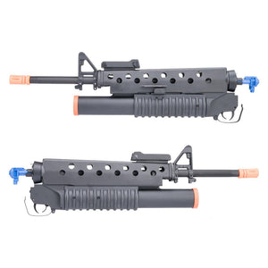 Matrix Airsoft M4 M16 "Scar Face" Conversion Kit w/ M203 Gas Grenade Launcher
