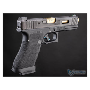 EMG x Salient Arms International Custom Built SAI Tier One Custom Gas Blowback Airsoft Training Weapon w/ T1 Competition Steel Slide Kit