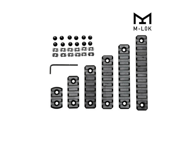 KeyMod & M-lok Polymer rail set (6 pcs)