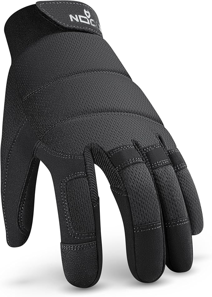 Heavy-Duty Tactical Work Gloves for Men — Reinforced Palms, Foam-Padded Knuckles