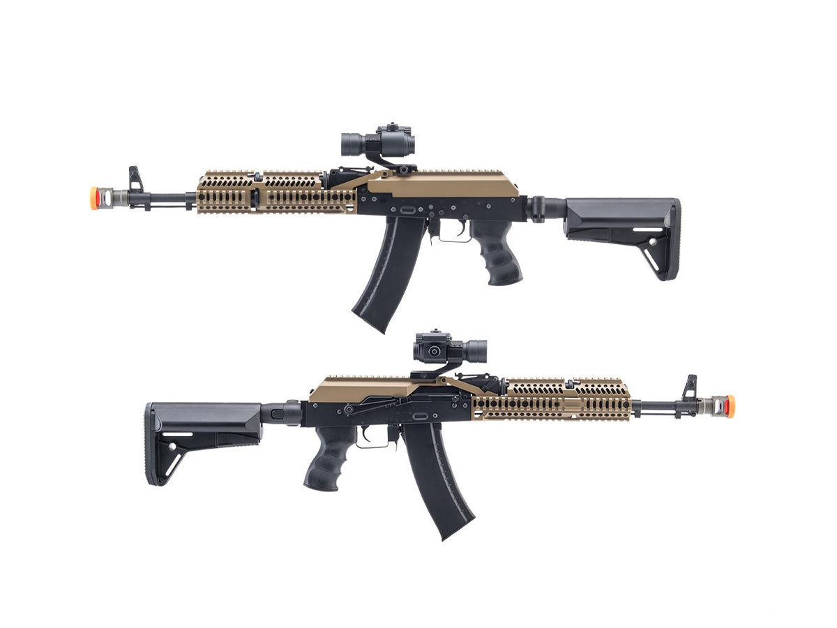 CYMA AK74 Zephyr Tactical Custom Airsoft AEG Rifle (Color: Tan)