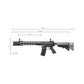 Lancer Tactical Gen 2 ProLine M4 SPR Interceptor Airsoft AEG Rifle (Color: Black)