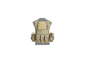 Lancer Tactical Modular Chest Rig PALS MOLLE Vest w/ Hydration Pack Slot