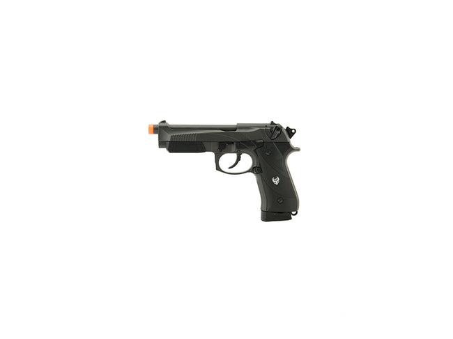 AIRSOFT 192 CO2 POWERED AIRSOFT PISTOL W/ ACCESSORY RAIL- BLACK