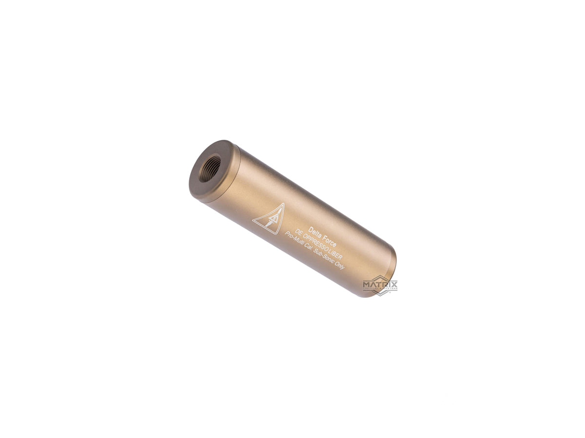 Matrix Airsoft Mock Silencer / Barrel Extension (Model: Delta Force / Tan)