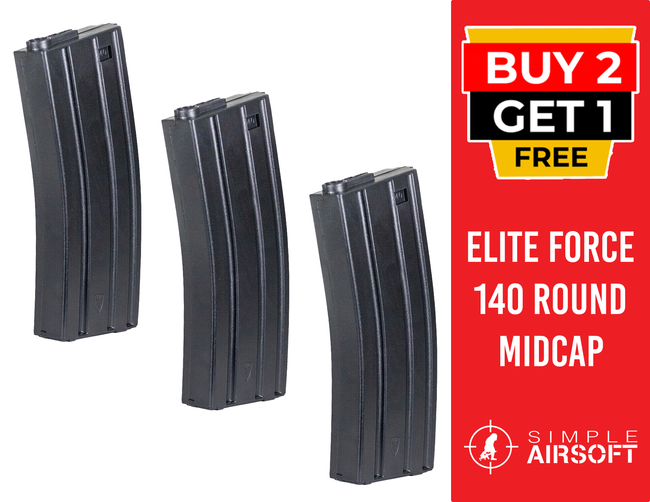 Elite Force 140rd Midcap Magazine for M4 / M16 Airsoft AEG