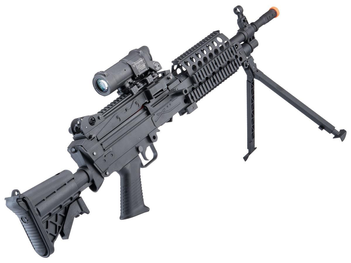 Cybergun FN Licensed M249 "Featherweight" Airsoft Machine Gun (Model: MK46 / 400 FPS)