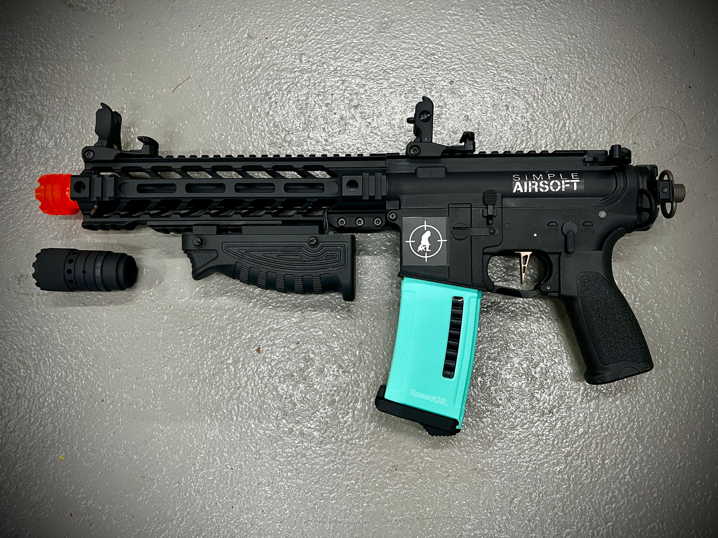 Simple Airsoft Custom Gun Black Viper