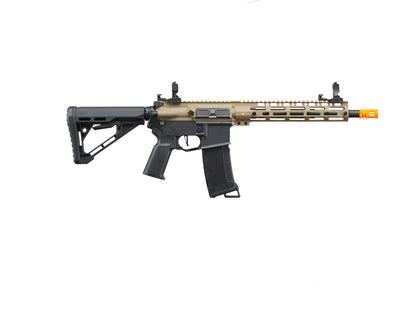 Lancer Tactical Gen 3 M-LOK 10" Airsoft M4 AEG with Delta Stock (Color: FDE Upper Receiver & Black Lower)