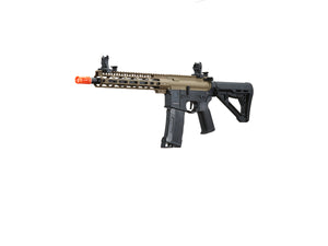 Lancer Tactical Gen 3 M-LOK 10" Airsoft M4 AEG with Delta Stock (Color: FDE Upper Receiver & Black Lower)