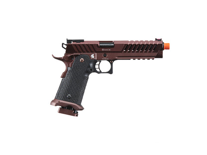 Lancer Tactical Knightshade Hi-Capa Gas Blowback Airsoft Pistol (Color: Black & Bronze)