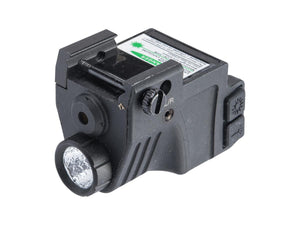 Matrix Rechargeable 550 Lumen Compact Weapon Light w/ Visible Laser Aiming Module (Model: Green Laser)