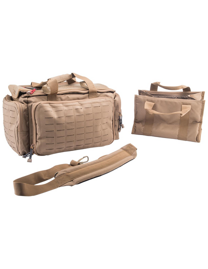 Matrix Tactical Large Capacity Range Duffel Bag w/ Internal Divider & Shoulder Strap (Color: Coyote)