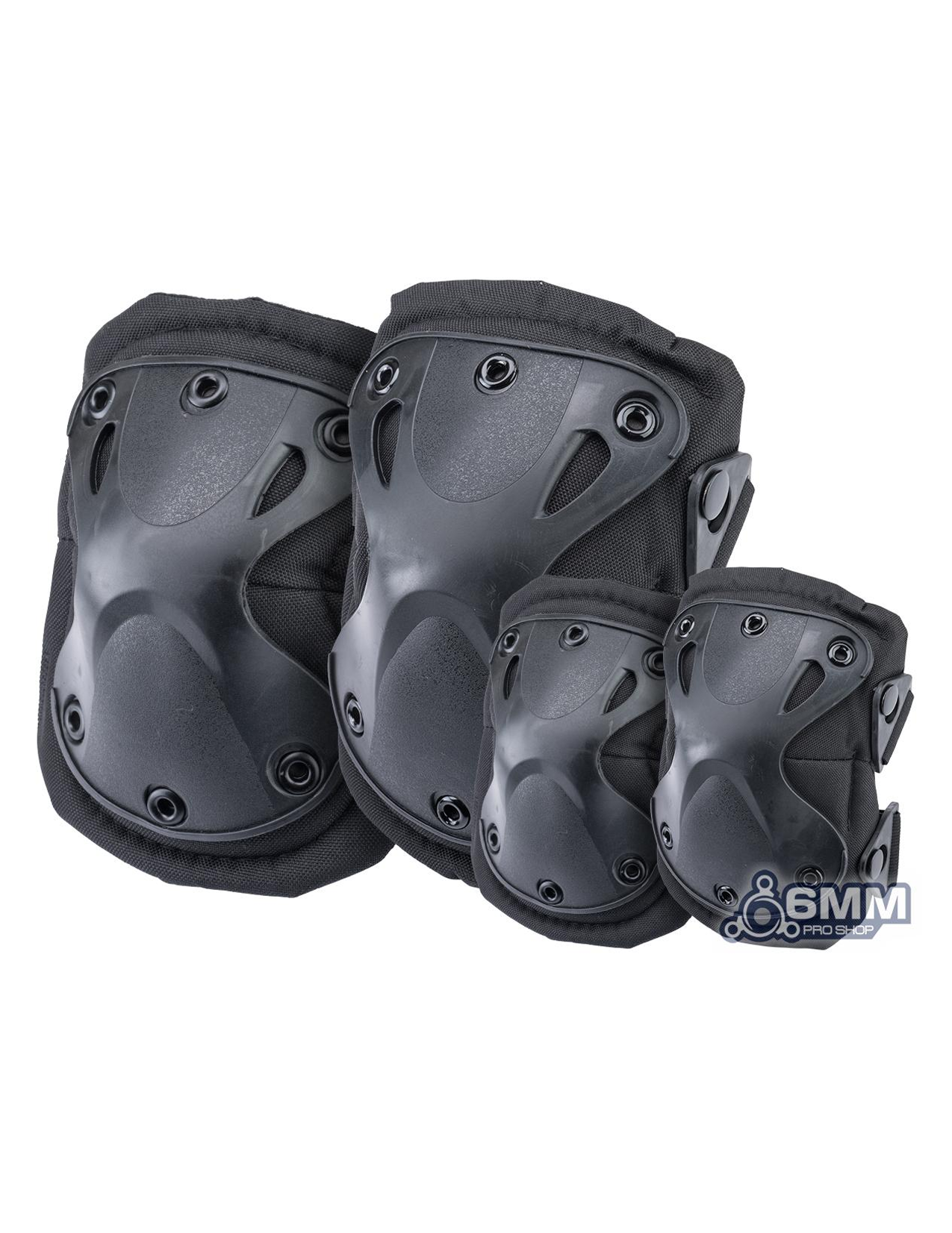 6mmProShop Tacticakl Knee & Elbow Pad Set (Color: Black)