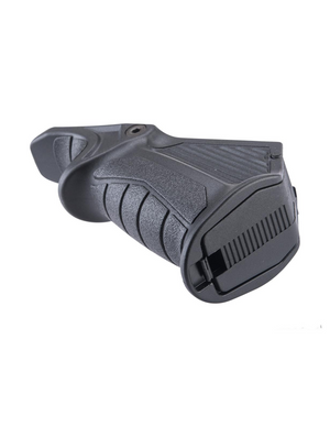 VISM by NcStar Picatinny Ergonomic Angled Foregrip w/ Storage Compartment (Color: Black)