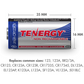 Tenergy 1500mAh 3V CR123A Lithium Battery, High Performance(Non-Rechargeable)(2 pack)