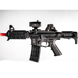 BOLT B4 PDW B.R.S.S. Recoil EBB Airsoft AEG Rifle (Color: Black / Long Suppressor)