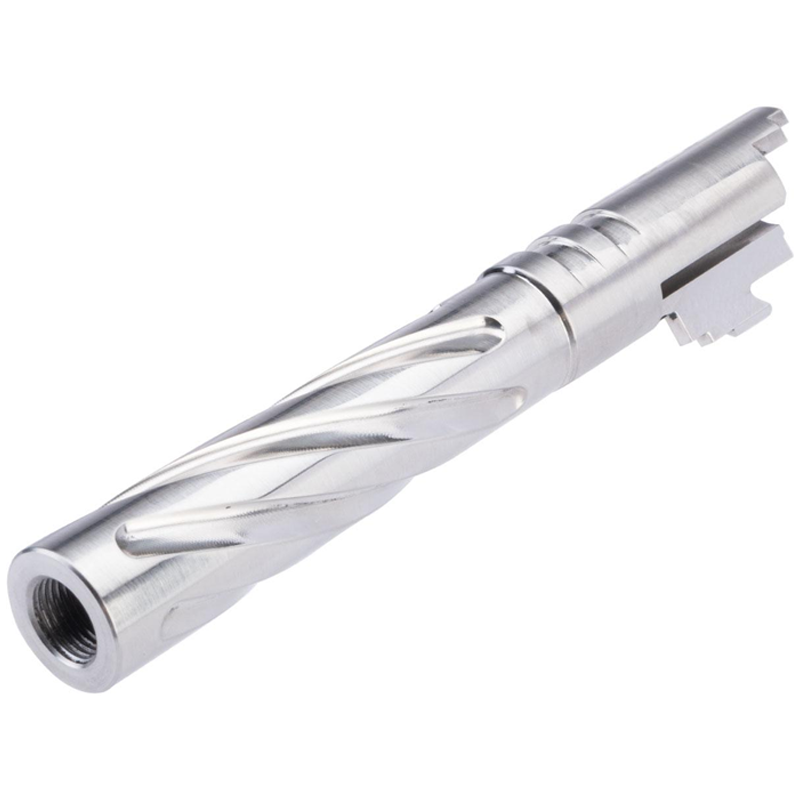 Tornado Stainless Spiral Fluted Outer Barrel for Tokyo Marui Hi-Capa Airsoft Pistols