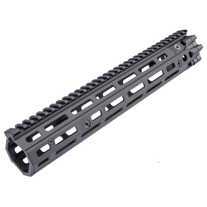 EMG Daniel Defense Licensed CNC Aluminum Free Float M-LOK RIS III Handguard for M4 Airsoft AEG Rifles by CYMA (Color: Black / 12.5")