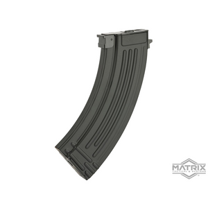 Matrix 150rd Mid-cap No Winding Magazine for AK Series Airsoft AEG (Color: Black / Stamped Metal)