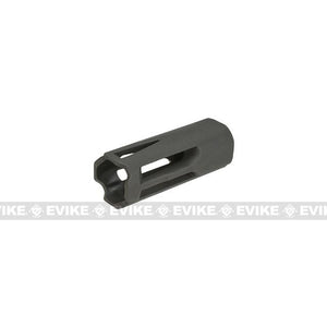 Krytac Black Metal Flash Hider 14mm Negative and Set Screw