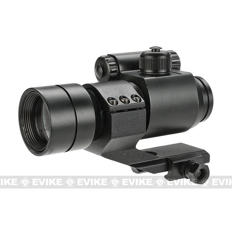 Matrix Military Type 1x30 Red & Green Dot Sight w/ QD Cantilever Mount (Model: High Mount / Black)