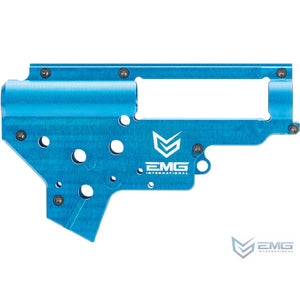 EMG x Retro Arms CZ Billet CNC 8mm Ver.2 Gearbox Shell for M4 / M16 Series Airsoft AEG Rifles (Color: EMG Blue)