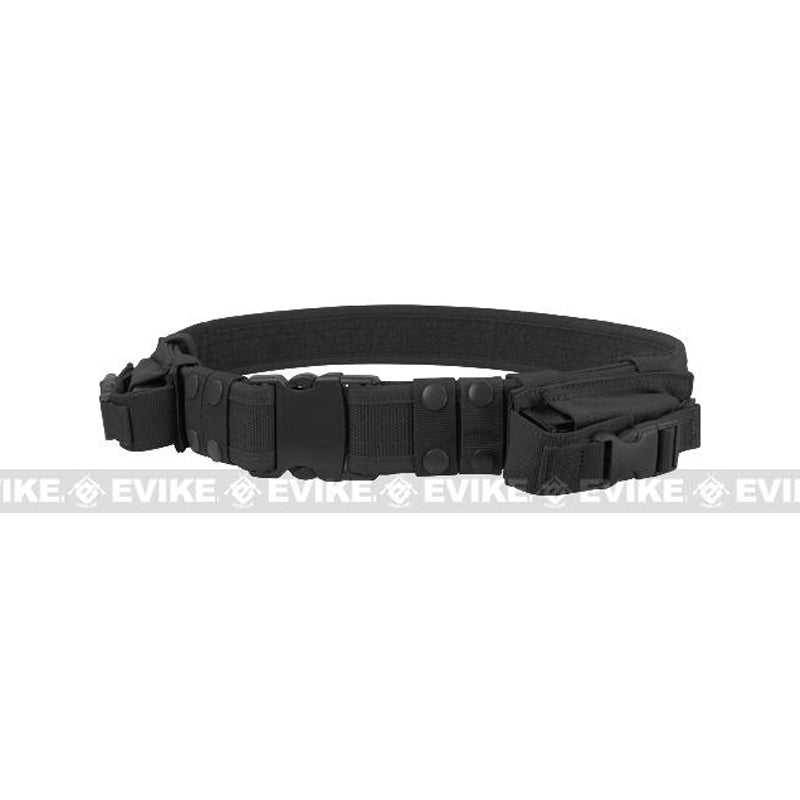 Condor Tactical Pistol Belt w/ Mag Pouches (Color: Black)