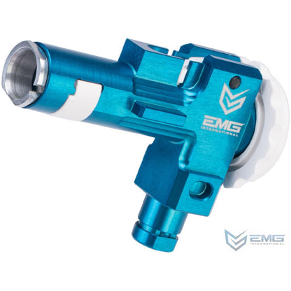 EMG x Retro Arms CNC Machined Aluminum Rotary Hop-Up Unit for M4/M16 Series Airsoft AEGs (Color: Blue)