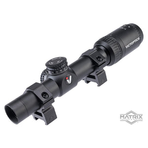 Matrix X4 1-4x20 Variable Second Focal Plane Tactical Scope w/ HIgh 1.20" Mounting Rings by Vector Optics