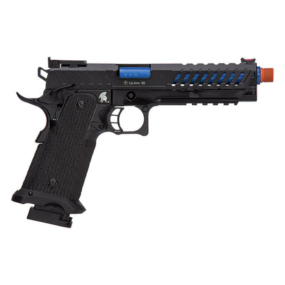 Lancer Tactical Knightshade Hi-Capa Gas Blowback Airsoft Pistol w/ Red Dot Sight