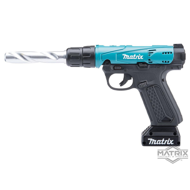 Action Army AAP-01 "Drill" Custom Airsoft Gas Blowback Pistol (Color: Matrix Blue / Kit With Gun)