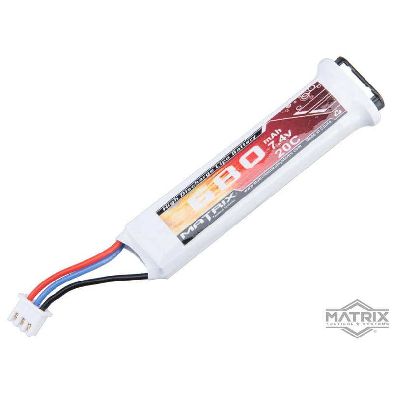 Matrix 7.4v 680mAh LiPo Battery for Tokyo Marui AEP Airsoft Guns