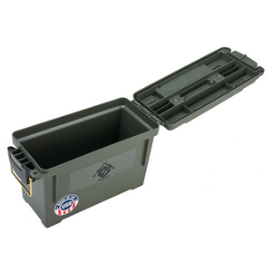 Evike.com "Made in USA" Molded Polypropylene Stackable Ammo Can by Plano (Size: 11.63" x 5.13" x 7.13")