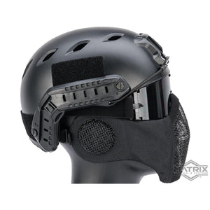 Matrix Carbon Striker Mesh Mask w/ Integrated Mesh Ear Protection