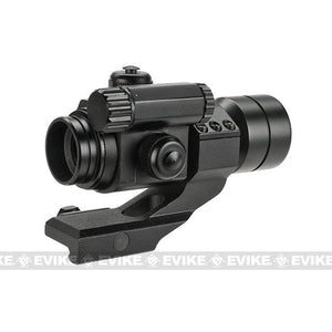 Matrix Military Type 1x30 Red & Green Dot Sight w/ QD Cantilever Mount (Model: High Mount / Black)